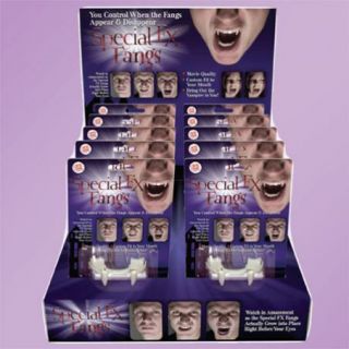 Special FX Vampire Fangs Made To Custom Fit, NEW SEALED IN BLISTER