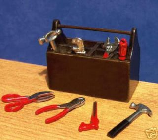   Tools Set & Wood Tool Box Steam display Tiny Engine Model Tools