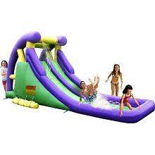 Kids Backyard Double Inflatable Water Summer Pool Party Dual Slide 