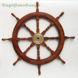 36 Boat Ship Steering Wheel For Sale Nautical Wooden