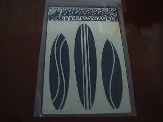 Three Surfboards Beach Stencil template NEW