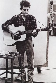Bob Dylan Poster, Musician, Playing Guitar & Harmonica