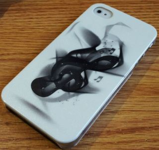 Music Treble Clef Flash Powder Hard Case Cover for I phone4 4S 