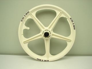 Vintage NOS BMX ACS Z MAG Rear Wheel in White Z Mag