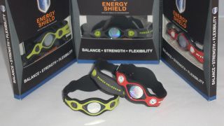 Energy Shield Power Balance Wristband Double Hologram Strength 
