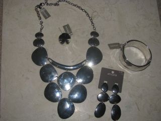 Chicos Silana Bibb Necklace, Bracelet, Earrings, NWT,newest at Chico 