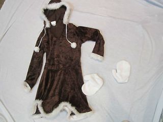 girls size large brown Bratz doll halloween costume brown dress size 8 