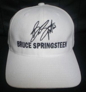 BRUCE SPRINGSTEEN CAP / HAT WITH STITCHED AUTOGRAPH