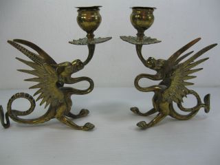 brass dragon candle holder in Decorative Collectibles