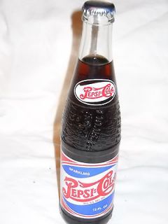   Pepsi Cola Full Bottle Limited Edition 1940s through 1950s Bottle