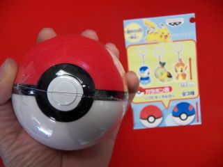 POKEMON 3 POKEBALL HARD PLASTIC WITH CHIMCHAR TURTWIG OR PIPLUP 
