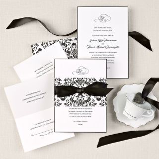 damask wedding invitations in Invitations