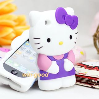   Cute Hellokitty Lovely Bow Soft Silicone Case Cover For Iphone 3G 3GS