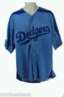   NEW MLB Baseball los angeles Dodgers Fan Gear Patched Jersey Men Blue