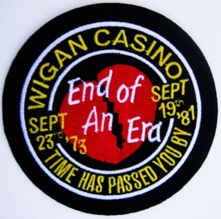 NORTHERN SOUL PATCH   WIGAN CASINO   END OF AN ERA   1981