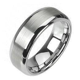 Tungsten Carbide Wedding Band Ring w/ Brushed Finish Size 5 15 Half 