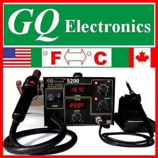 Full Pack USA GQ 5200 brand SMD Rework station 2 in 1 hot air 
