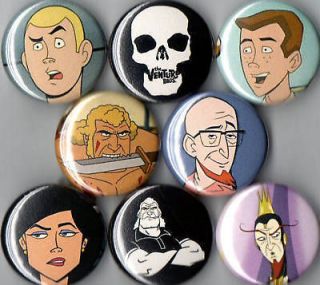 Venture Brothers 8 pins buttons badges bros skull new