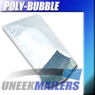 50 4x8 Poly Bubble Mailer Envelope Shipping 4x8 Air Mailing Bags White