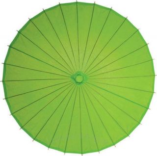 32 x 23 Grass Green Paper Wedding Parasol Umbrella