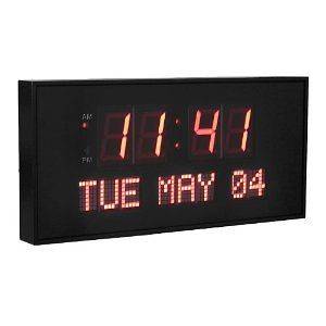 16 X 7.5 Digital Led Calendar Large Wall Clock Watch Office Home 