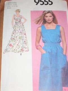 Womens sundress gown Maxi dress sewing pattern sz 18 20 Plus size