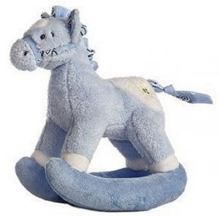 Aurora Baby 12 Plush BUCKAROO Blue Rocking Horse ~NEW~