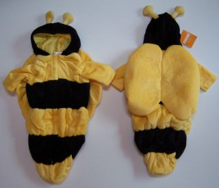 NWT Gymboree Plush Yellow & Black Baby Bumble Bee Bunting Costume with 