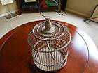   Early 1900s Wood Bird Cage Art Deco Style Antique Bird Cage Americana