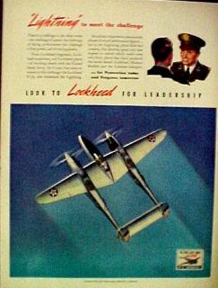 1941 WWII Lockheed Aircraft/Airpl​ane Pilot Plane War Memorabilia 