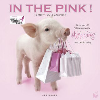 Pig in the Pink 2013 Wall Calendar