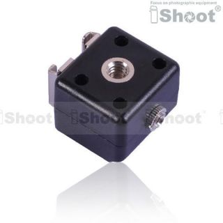   Dual Hot Shoe Mount Adapter Flash Trigger for Canon Nikon Metz Olympus