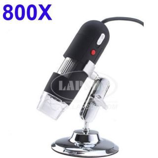   USB Digital Microscope Endoscope Magnifier LED Light Stand Driver New
