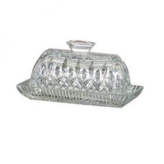 Waterford Crystal Lismore Covered Butter Dish Brand New