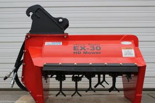 Excavator Flail Mower   EX 30 Fits Bobcat 341 e/w Exchange Coupler 