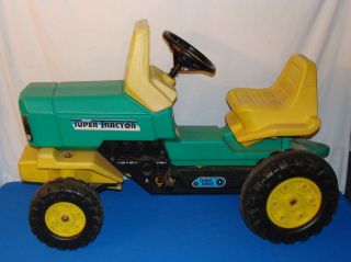 vintage OHIO ART Super Tractor kids RIDE ON PEDAL TRACTOR