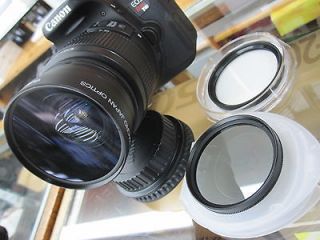 Wide Angle Macro Lens For Canon Eos Digital Rebel t2i xt t2i t3 t4 xt 