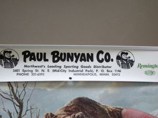 Remington Paul Bunyan Tackle Co. Calendar 1977