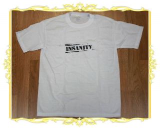   FREE SIZE * INSANITY ULTIMATE WORK OUT CARDIO FITNESS T SHIRT * NEW