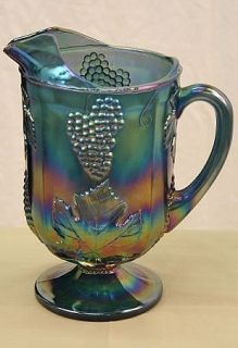 antique carnival glass pitcher