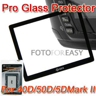 GGS LCD Screen Protector Glass For Canon 40D 5D Mark II