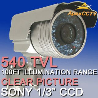   Sony Bullet Security Camera CCD IR 480TVL 4 9mm Varifocal Auto Iris
