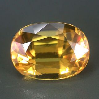   85cts VVS Top Natural Golden Yellow Ceylon Sapphire Loose ECL Gem $ NR