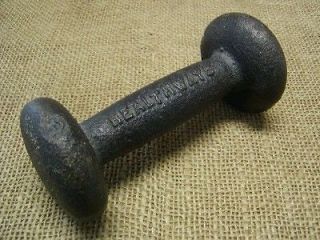 Vintage Cast Iron Dumbell Antique Old Weights 3#