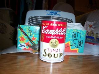 125TH ANNIVERSARY CAMPBELLS SOUP CONDENSED TOMATO SOUP CAN BANK GIFT?