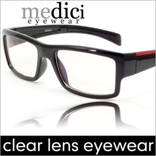 Black Frame DJ Clear Lens Nerd Skater Polite Glasses
