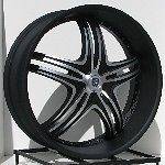 24 Black Rims Wheels CHEVROLET Chevy Truck Silverado 1500 Tahoe GMC 