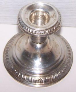 ESTATE RANK M WHITING STERLING SILVER 925 WEIGHTED CANDLESTICK NICE