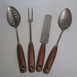   Wooden Handled Kitchen Tools Gadgets Spreader Veggie Spoon Fork