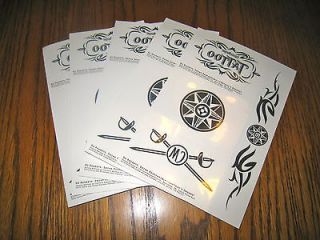 LOT OF UNUSED CAPTAIN MORGAN RUM TATTOOS CHEAP FIRST CLASS SHIPPING NR 